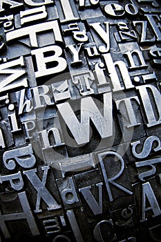 Random letterpress background