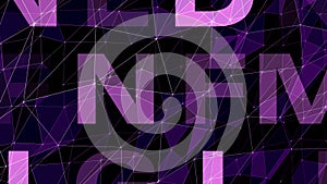 Random letters and random characters create abstract text, typography texture of disorder