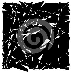 Random mosaic. Irregular cobblestone geometric pattern. Tessellating stonework, brickwork texture