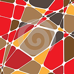 Random mosaic. Irregular cobblestone geometric pattern. Tessellating stonework, brickwork texture