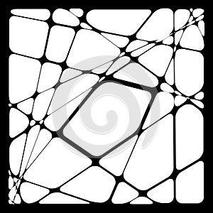 Random mosaic. Irregular cobblestone geometric pattern. Tessellating stonework, brickwork texture