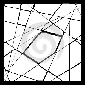 Random mosaic. Irregular cobblestone geometric pattern. Tessellating stonework, brickwork texture