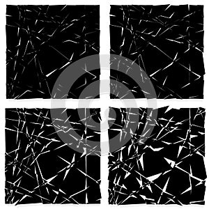 Random mosaic. Irregular cobblestone geometric pattern.