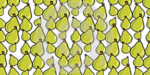 Random pear seamless repeat background