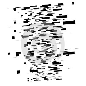 Random segmented lines pattern. dashed dynamic stripes. abstract geometric background