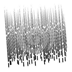 Random segmented lines pattern. dynamic dashed, irregular stripes. abstract geometric design