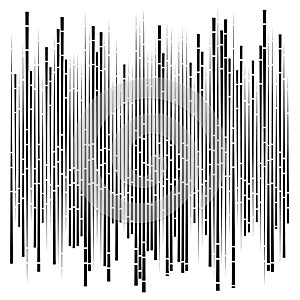 Random segmented lines pattern. dynamic dashed, irregular stripes. abstract geometric design
