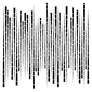 Random segmented lines pattern. dynamic dashed, irregular stripes. abstract geometric design