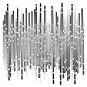 Random segmented lines pattern. dynamic dashed, irregular stripes. abstract geometric design