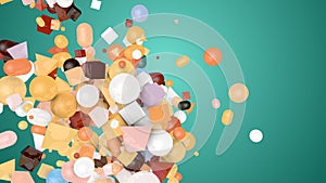 Random Shape Background from Balls