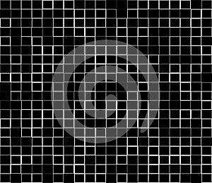 Random squares, rectangles black and white, monochrome geometric background, patttern and texture