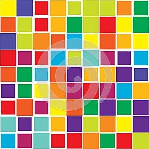 Random squares, tiles abstract mosaic pattern, texture, background
