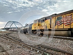 Random trains in Atchison Kansas. photo