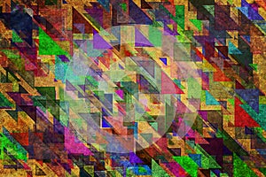 . Shape, pattern, triangle, color, style & random.