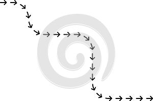 randomized arrow path