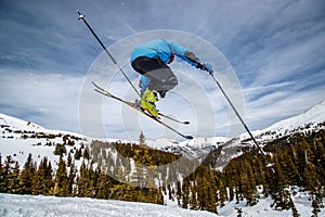 Randonee ski jump photo