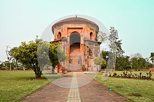 Rang Ghar is a two-storeyed building which served as the royal sports-pavilion where kings and nobles were spectators at games.