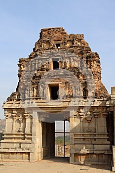 Entrance Gate , Ranga Mantapa at Vittala Temple. Hampi, near Hospete, Karnataka, India