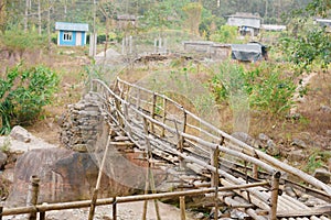 Rangbang river mountain valley.Tabakoshi Mirik West Bengal India