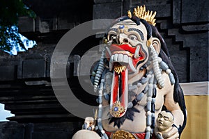 Rangda - traditional spirits of Bali island at temple