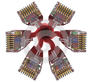 Range of connectors rj45