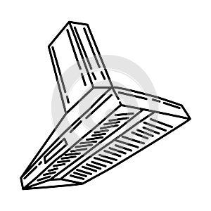 Range Hood Icon. Doodle Hand Drawn or Outline Icon Style