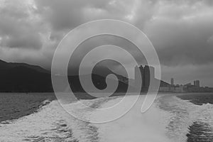 Range itineraries black and white image photo