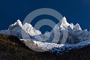 Range of peaks in Alps