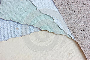 A range of recycled handmade papers