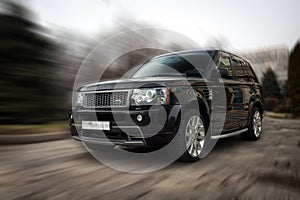 Range Rover black car. photo