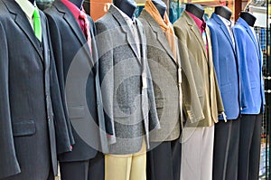 Range of suits on Shop Mannequins