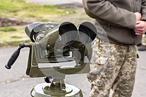 rangefinder. binoculars