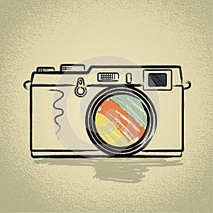 Rangefinder camera with Brushwork