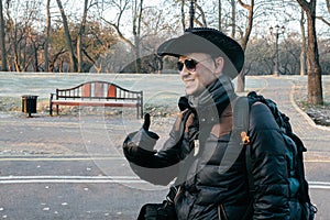 Ranger in the city park