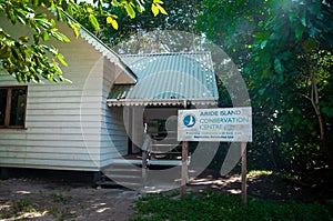 Ranger station of the Aride Conservation Centre.