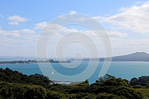 Rangitoto and Auckland view from Waiheke Island