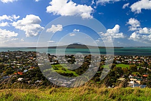 Rangitoto Island and Hauraki Gulf from Devonport, Auckland, New Zealand