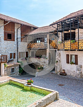 The picturesque village of Rango, in the Province of Trento, Trentino Alto Adige, Italy. photo