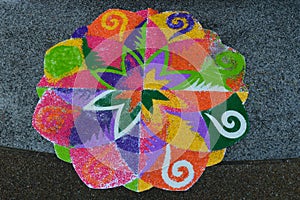 Rangoli art India