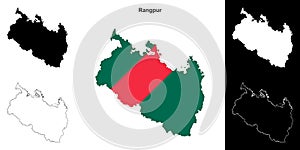 Rangpur outline map