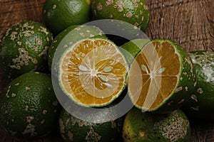 Rangpur lime, or limao cravo in Portuguese photo