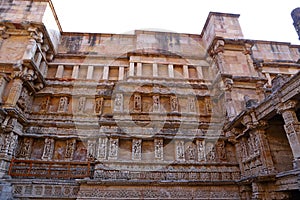 Rani ki vav, an stepwell on the banks of Saraswati River in Patan. A UNESCO world heritage site in India