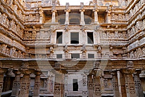 Rani ki vav, an stepwell on the banks of Saraswati River in Patan. A UNESCO world heritage site in India