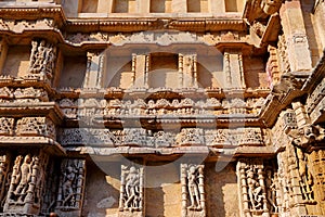 Rani ki vav, an stepwell on the banks of Saraswati River in Patan. A UNESCO world heritage site in India