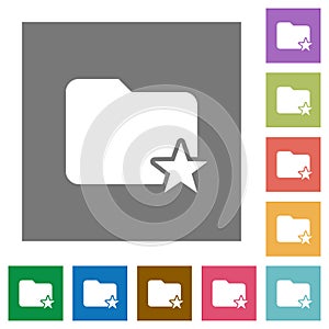 Rank folder square flat icons
