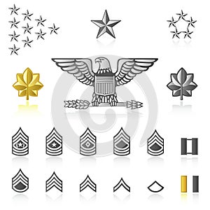 Rank icons : Army and Military