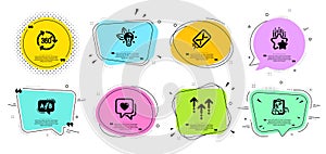 Ranking stars, Eco energy and Heart icons set. E-mail, Prescription drugs and 360 degree signs. Vector