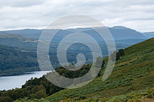 Rannoch Forest and Gleann Duibhe over Loch Rannoch