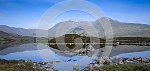 Rannoch moor loch highlands scotland photo