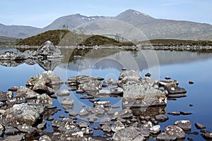 Rannoch moor loch scottish highlands photo